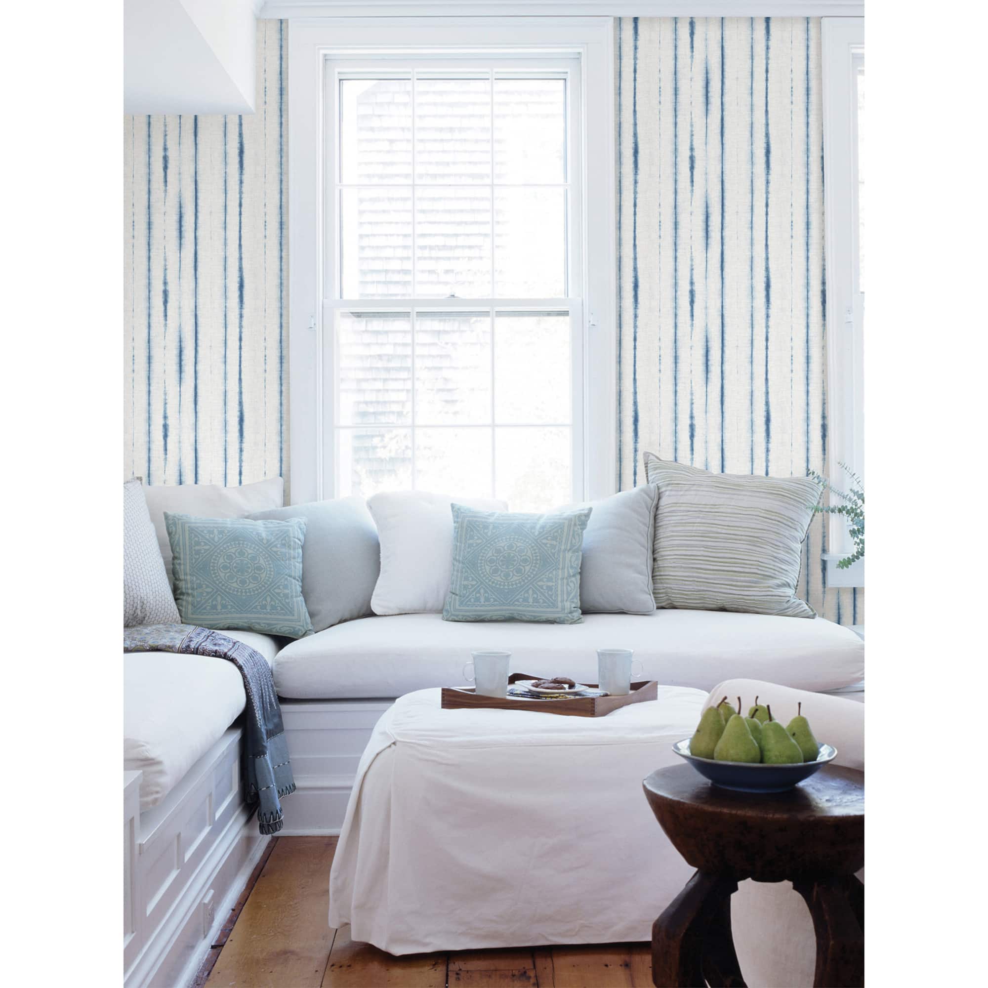 NuWallpaper Blue Indigo Drops Peel & Stick Wallpaper